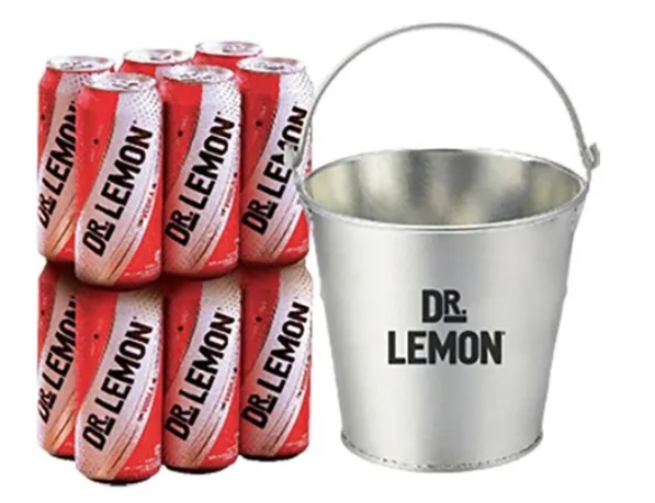 Dr Lemon Vodka Lata 473ml X 12 Unidades + Frappera  33%  OFF