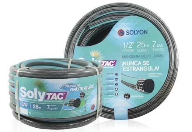 Manguera Anticolapsable Soly Tac 1/2 X 25mts