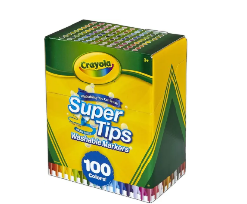 Marcadores Crayola Super Tips De 100 Unidades
