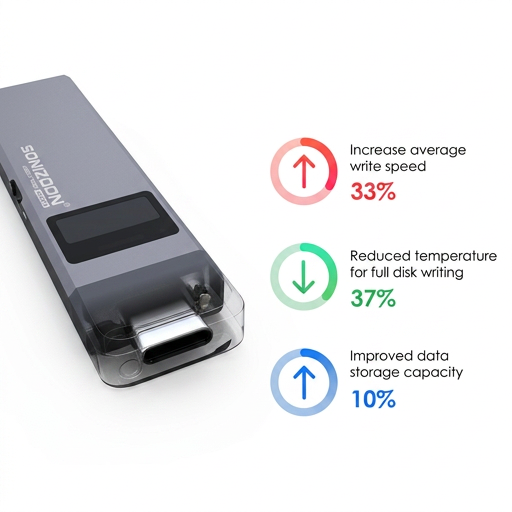 Pendrive 1 TB Encriptado Huella Dactilar USB 3.2 Dual Drive Usb-A Usb-C