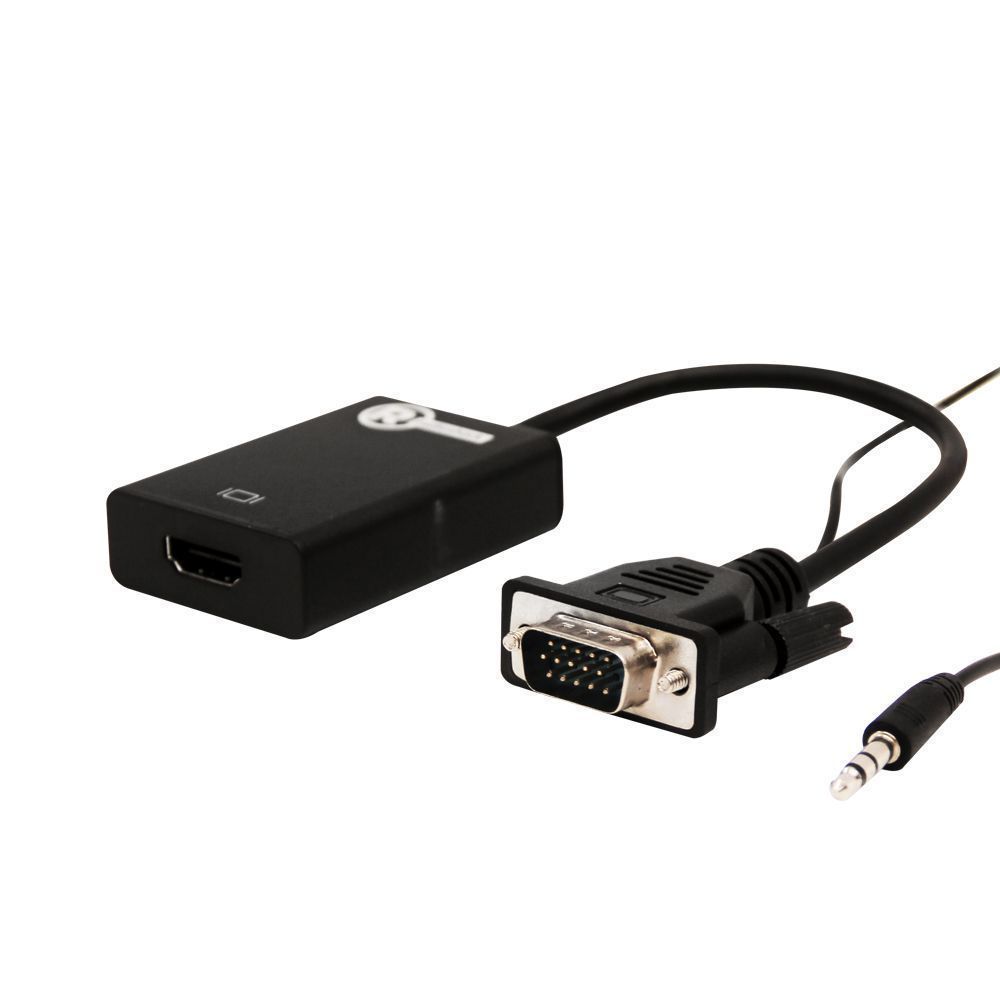 Adaptador VGA a HDMI F con audio 3.5 mm / 1503216 / 0.5 Pies